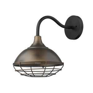 Homeroots Afton 1-light Oil-rubbed Bronze Wall Light   398495