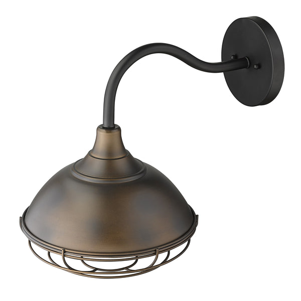 Homeroots Afton 1-light Oil-rubbed Bronze Wall Light   398495