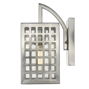 Homeroots Letzel 1-light Satin Nickel Wall Light   398497