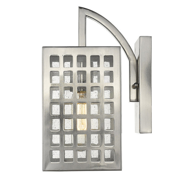Homeroots Letzel 1-light Satin Nickel Wall Light   398497