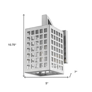 Homeroots Letzel 1-light Satin Nickel Wall Light   398497