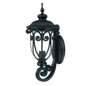 Homeroots Traditional Matte Black Wall Sconce   398501
