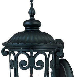 Homeroots Traditional Matte Black Wall Sconce   398501