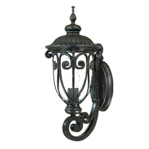 Homeroots Traditional Dark Brown Wall Sconce   398502