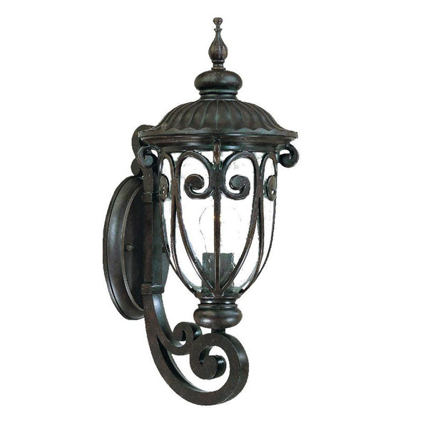 Homeroots Traditional Dark Brown Wall Sconce   398502
