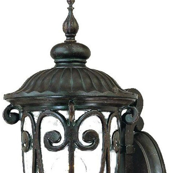 Homeroots Traditional Dark Brown Wall Sconce   398502