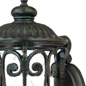 Homeroots Traditional Dark Brown Wall Sconce   398502