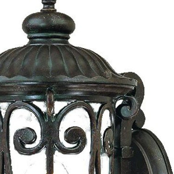 Homeroots Traditional Dark Brown Wall Sconce   398502