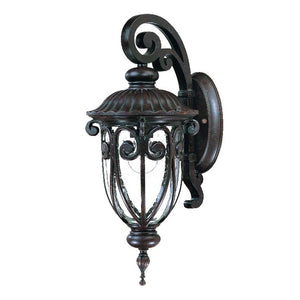 Homeroots Dark Brown Hanging Goblet Wall Light  Aluminium  398504