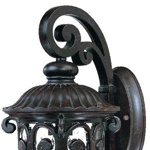 Homeroots Dark Brown Hanging Goblet Wall Light  Aluminium  398504