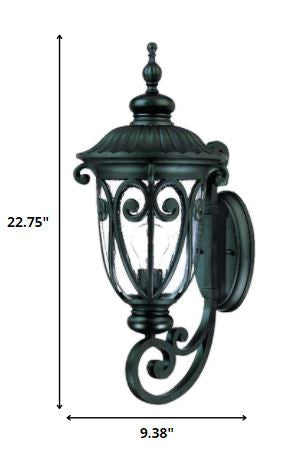 Homeroots Naples 1-light Matte Black Wall Light   398505