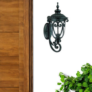 Homeroots Naples 1-light Matte Black Wall Light   398505