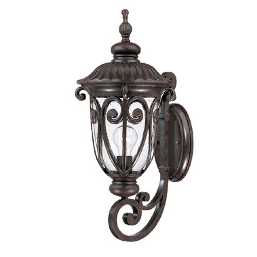 Homeroots Naples 1-light Marbelized Mahogany Wall Light   398506