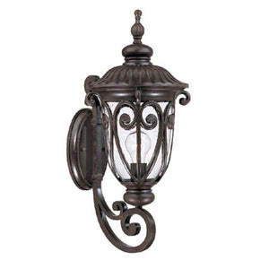 Homeroots Naples 1-light Marbelized Mahogany Wall Light   398506