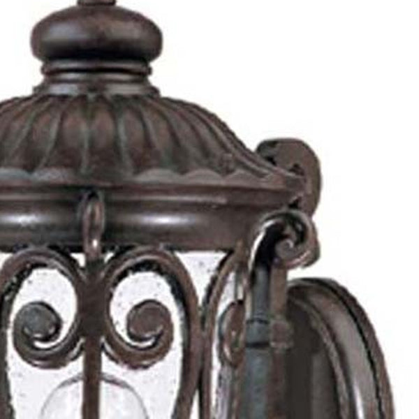 Homeroots Naples 1-light Marbelized Mahogany Wall Light   398506