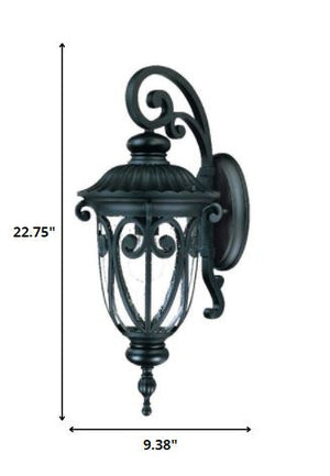 Homeroots Naples 1-light Matte Black Wall Light   398507