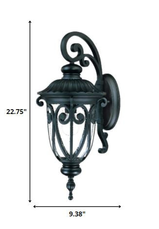 Homeroots Naples 1-light Matte Black Wall Light   398507