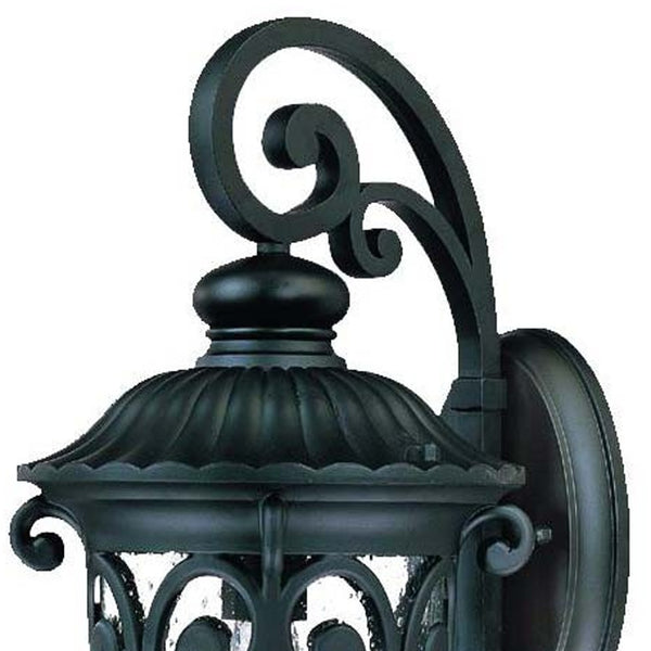 Homeroots Naples 1-light Matte Black Wall Light   398507