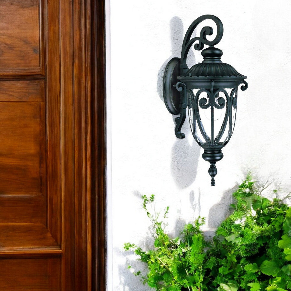 Homeroots Naples 1-light Matte Black Wall Light   398507