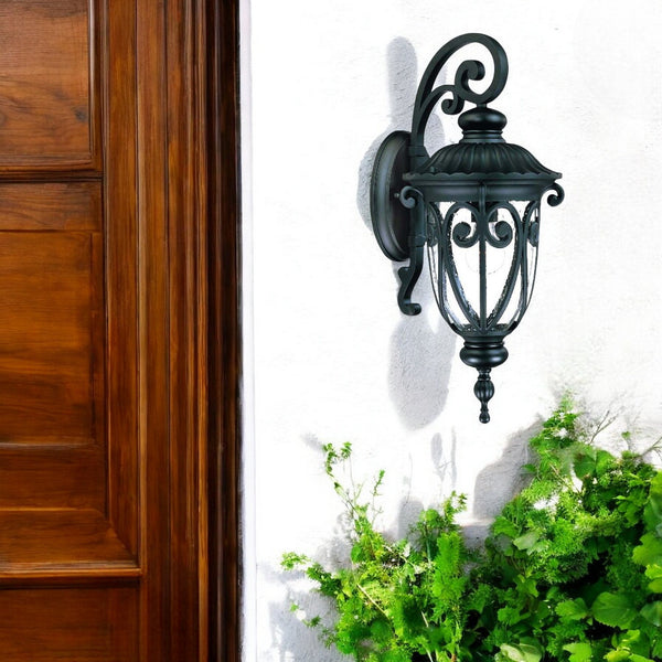 Homeroots Naples 1-light Matte Black Wall Light   398507