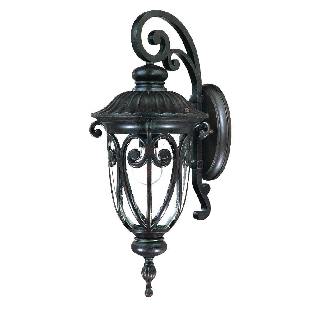 Homeroots Naples 1-light Marbelized Mahogany Wall Light   398508