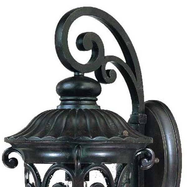 Homeroots Naples 1-light Marbelized Mahogany Wall Light   398508