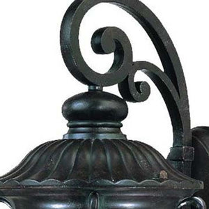 Homeroots Naples 1-light Marbelized Mahogany Wall Light   398508