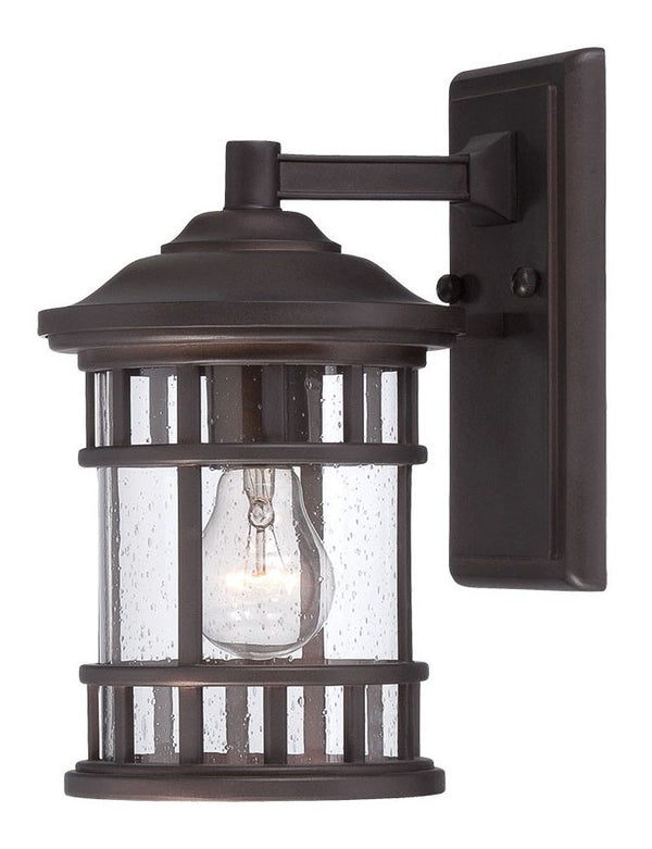 Homeroots Antique Bronze Canister Wall Light  Aluminium  398517