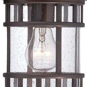 Homeroots Antique Bronze Canister Wall Light  Aluminium  398517