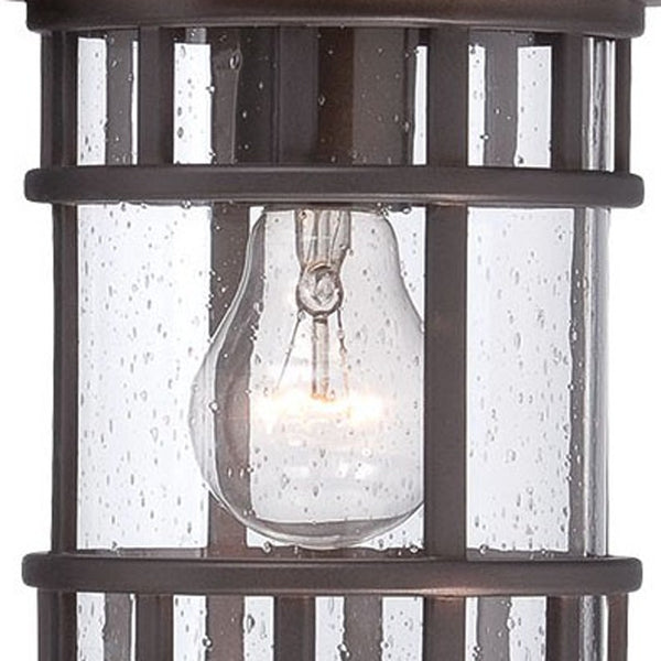 Homeroots Antique Bronze Canister Wall Light  Aluminium  398517