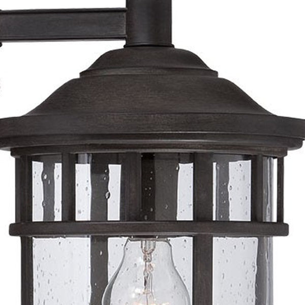 Homeroots Matte Black Canister Wall Light  Aluminium  398518