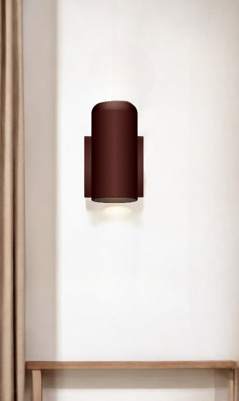 Homeroots Minimalist Bronze Wall Sconce - Elegant Lighting Fixture For Modern Decor, Perfect For Any Space   398521