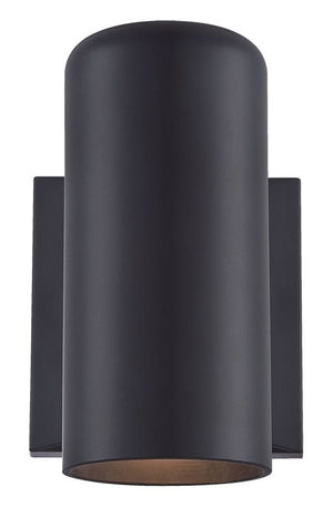 Homeroots Minimalist Matte Black Wall Sconce - Elegant Lighting Fixture For Modern Home Decor, 6.88" H   398522