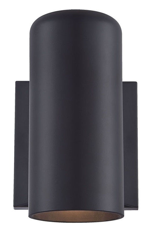 Homeroots Minimalist Matte Black Wall Sconce - Elegant Lighting Fixture For Modern Home Decor, 6.88" H   398522