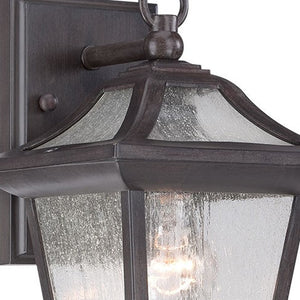 Homeroots Matte Black Birdhouse Shape Outdoor Wall Light   398535