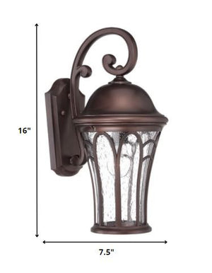 Homeroots Bronze Tapered Goblet Wall Light   398538
