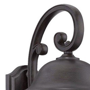Homeroots Matte Black Tapered Goblet Wall Light   398539