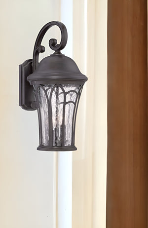 Homeroots Matte Black Tapered Goblet Wall Light   398539