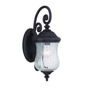 Homeroots Matte Black Urn Shaped Wall Light   398540