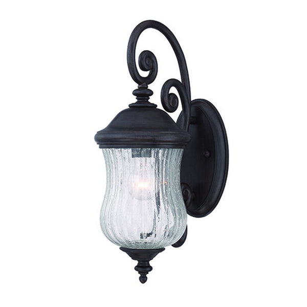 Homeroots Matte Black Urn Shaped Wall Light   398540