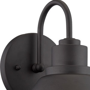 Homeroots Matte Black Lamp Shade Wall Light   398551