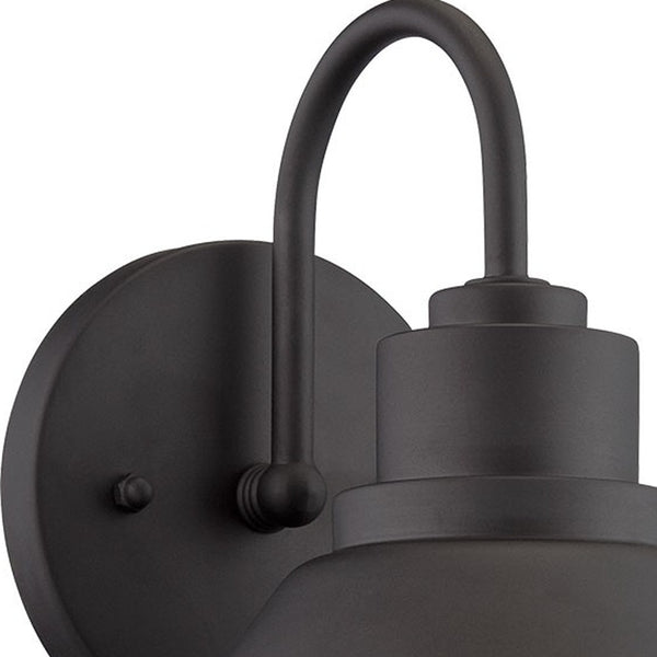 Homeroots Matte Black Lamp Shade Wall Light   398551