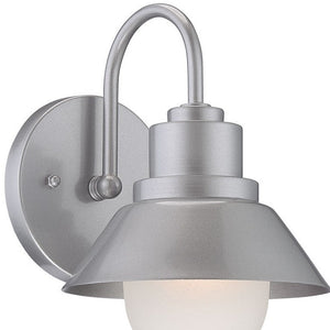 Homeroots Brushed Silver Lamp Shade Wall Light   398552