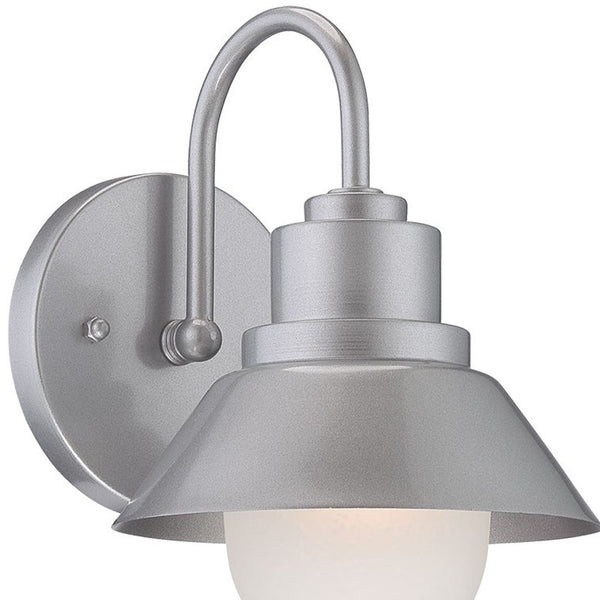 Homeroots Brushed Silver Lamp Shade Wall Light   398552