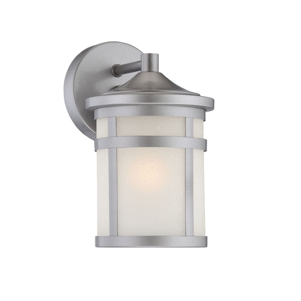 Homeroots Brushed Silver Hanging Lantern Shape Wall Light   398555
