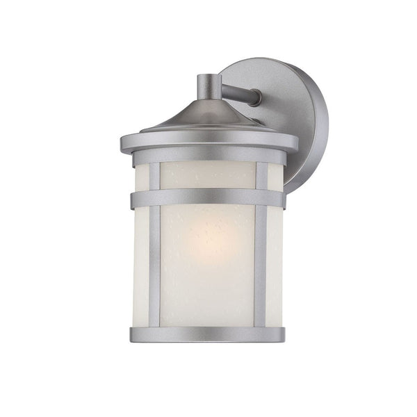 Homeroots Brushed Silver Hanging Lantern Shape Wall Light   398555