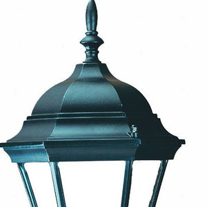 Homeroots Matte Black Carousel Lantern Wall Light   398566