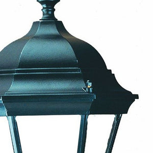 Homeroots Matte Black Carousel Lantern Wall Light   398566