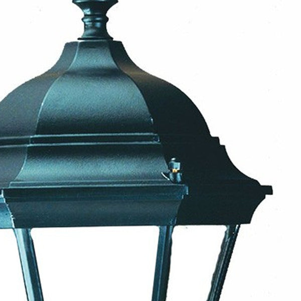Homeroots Matte Black Carousel Lantern Wall Light   398566