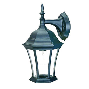 Homeroots Matte Black Hanging Carousel Lantern Wall Light   398568